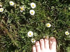 British, Amateur, Foot Fetish, Outdoor